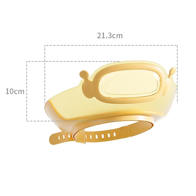 New Baby Shower Caps Translucent Visualization Kids Shampoo Cap Adjustable Head Circumference Bath Hat Boys Girl Eye Ear Protect