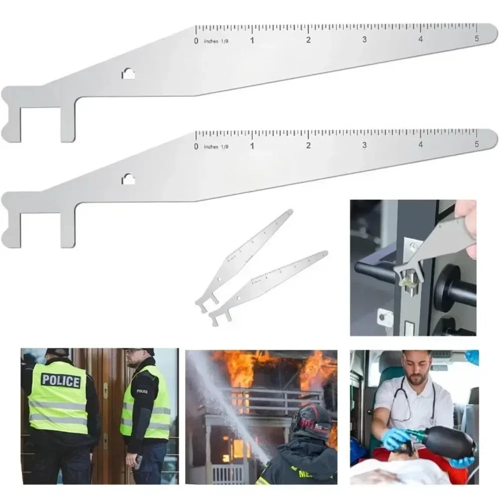 Firefighter Multi-tool Door Opening Lock Pick | Stainless Steel Rescue Tool