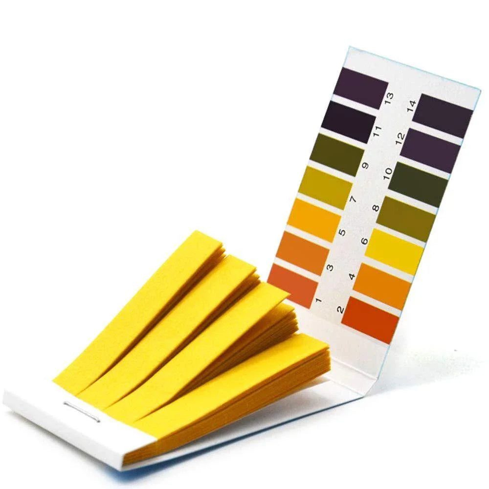 PH Test Paper 80 Strips Full Range 1-14 | Universal Indicator for Aquarium, Water, Saliva, and Cosmetic Testing