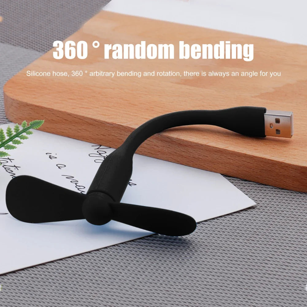 USB Mini Fan | Flexible Portable Phone Cooler for Travel