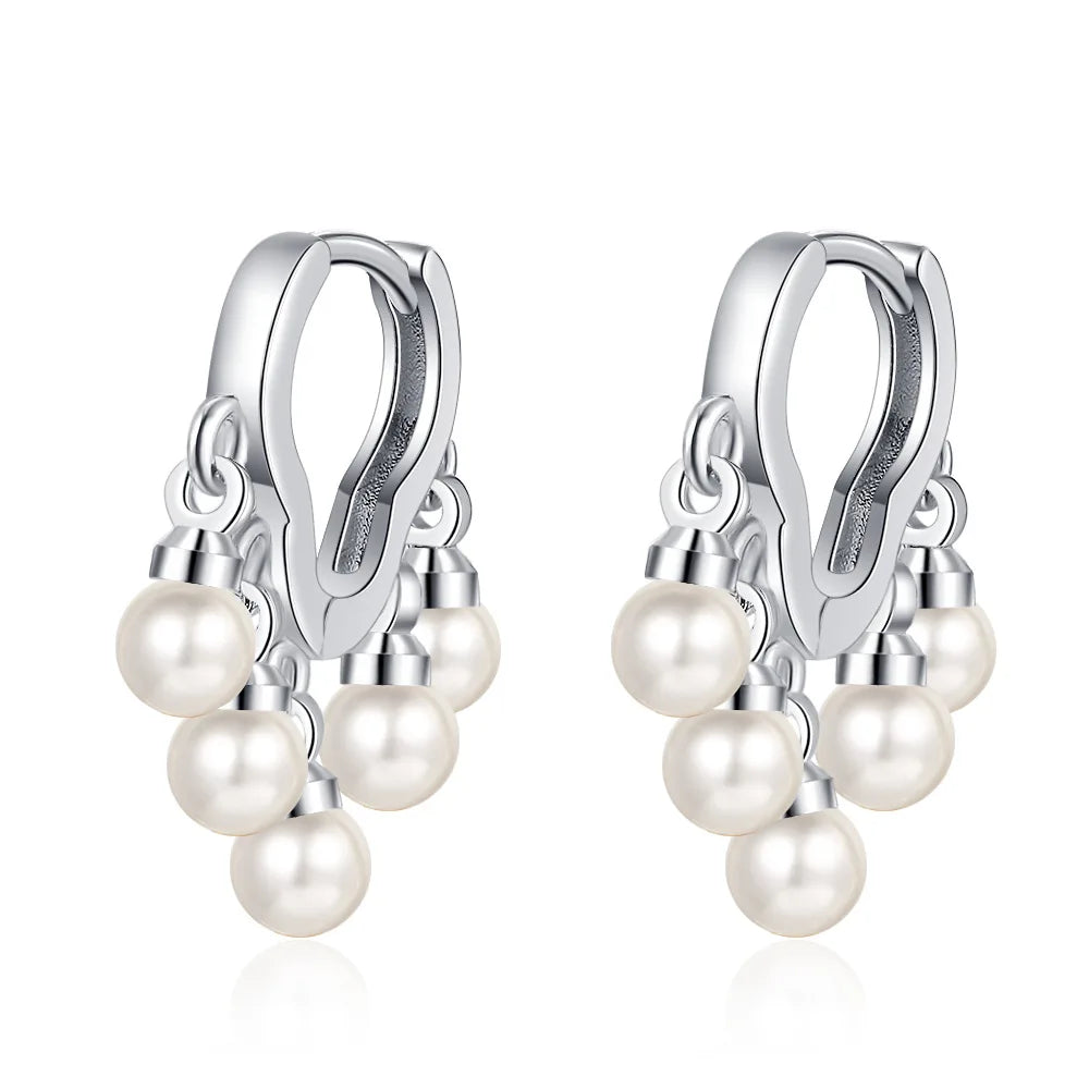 S925 Sterling Silver Cloud Pearl Earrings | Classic Stud Earrings for Women