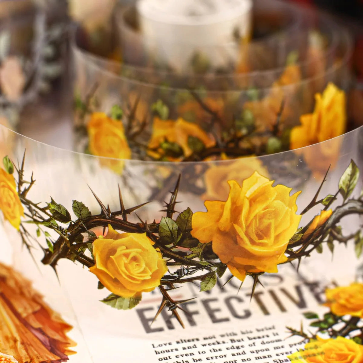 Floral Theme Decorative Adhesive Tapes | Scrapbooking and Craft Stickers