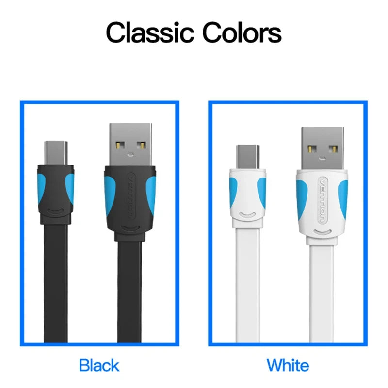 Vention Mini USB Cable | Fast Charging and Data Sync for Cameras, Phones, and More