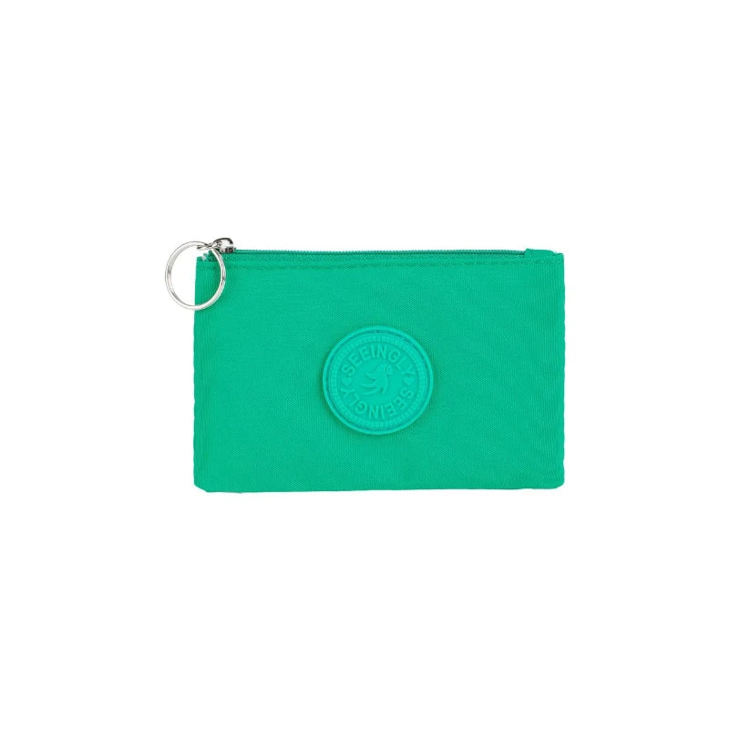 Casual Solid Nylon Coin Purse | Multi-Purpose Zipper Wallet Pouch
