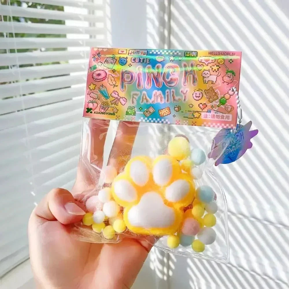 Squeeze Cat Paw Toys | Cute Soft Stress Relief Squishy Toy