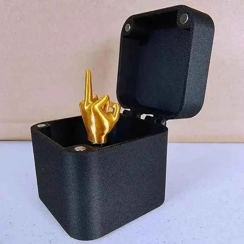 The Pop-up Middle Finger Gift Box for Creative Desk Pranks | Novelty Home Decor