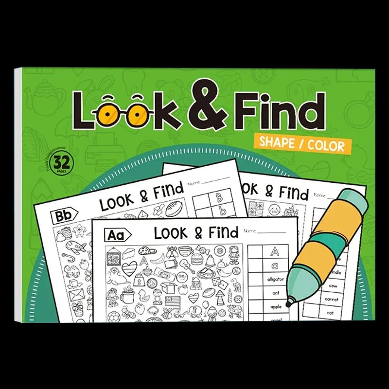 Children's Coloring Books with Hidden Objects | Interactive Find-and-Color Activity Books