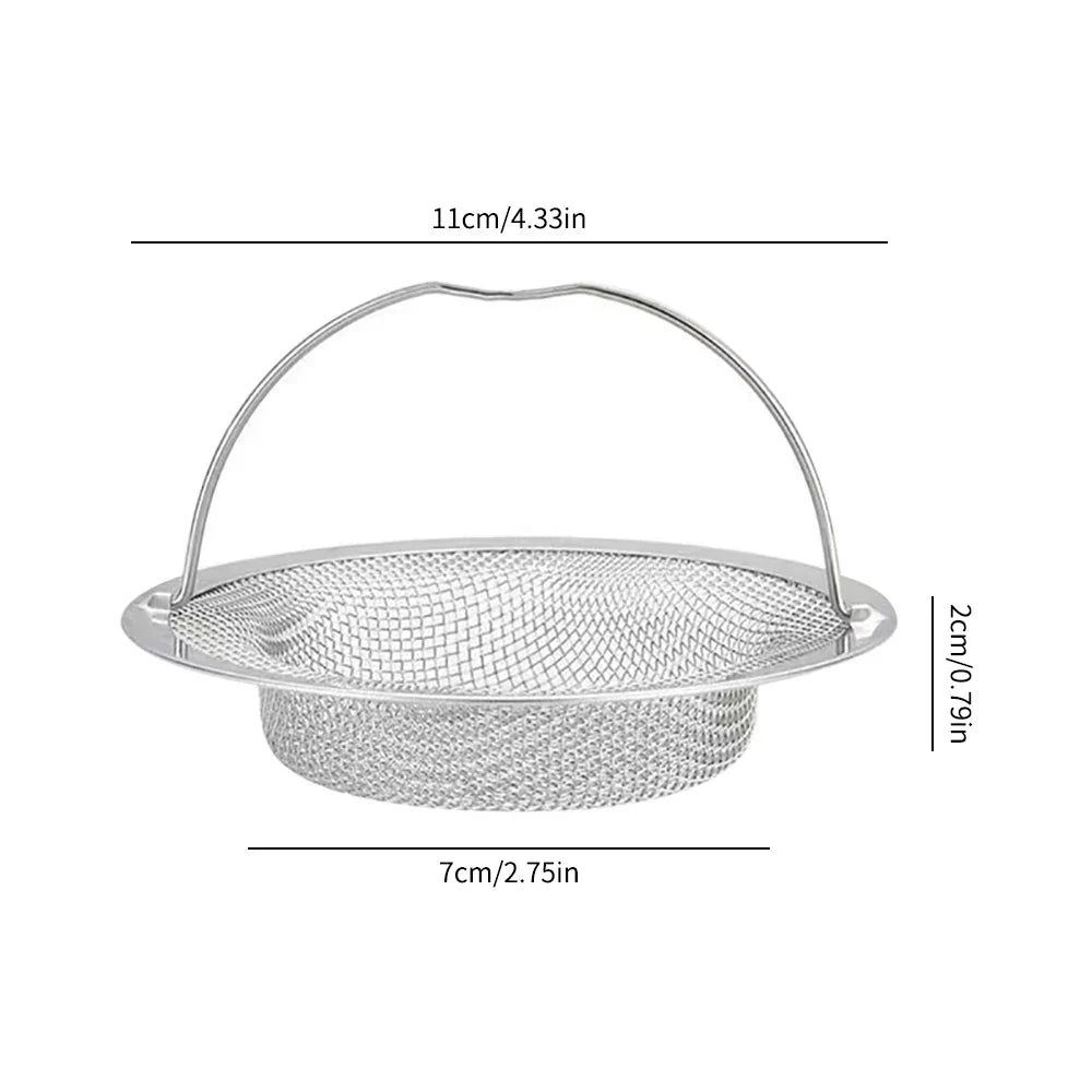Stainless Steel Kitchen Sink Filter Strainer | Food Residue and Hair Catcher