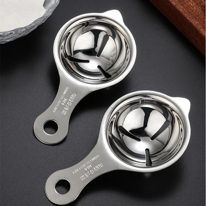 Stainless Steel Egg Yolk Separator | Kitchen Egg Divider Tool for Baking and Cooking