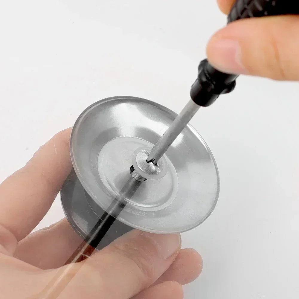 4 Pieces Universal Pot Lid Handle Knob Covers | Black and Silver Cookware Handles