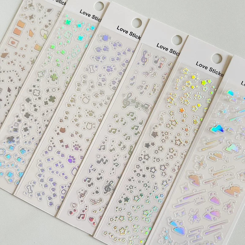 Cute Decorative Paper Stickers for Photocards and Scrapbooking | Kawaii Toploader Sticker Pack