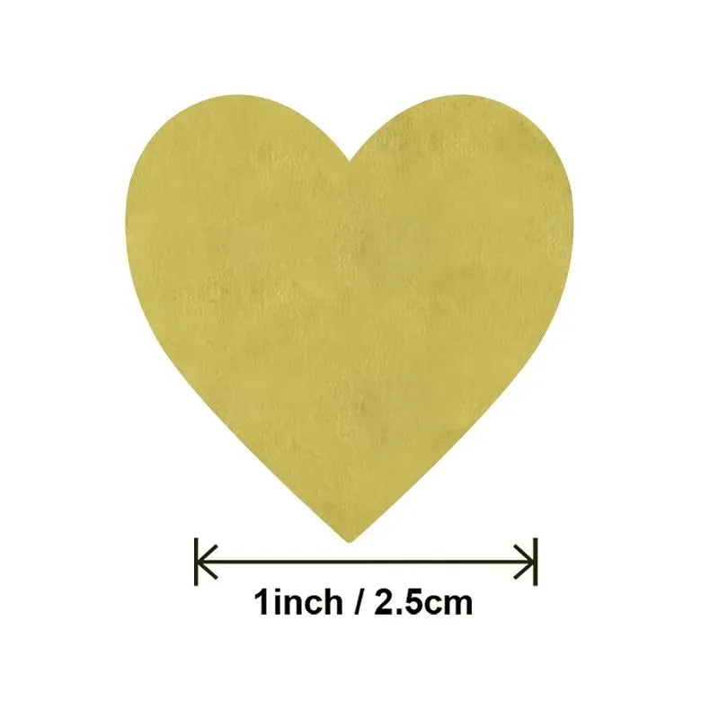 Thank You Stickers for Packaging | Heart Shaped Merci Stickers Bulk