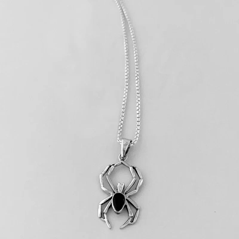 Huitan Cute Spider Animal Pendant Necklace | Y2K Trendy Jewelry for Women