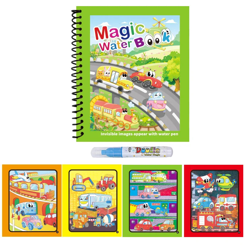 Reusable Water Drawing Book | Mess-Free Magic Painting Pad for Kids