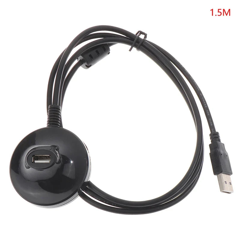 USB 2.0 Extender Cable with Docking Base | Male to Female Adapter for Laptop and Peripherals