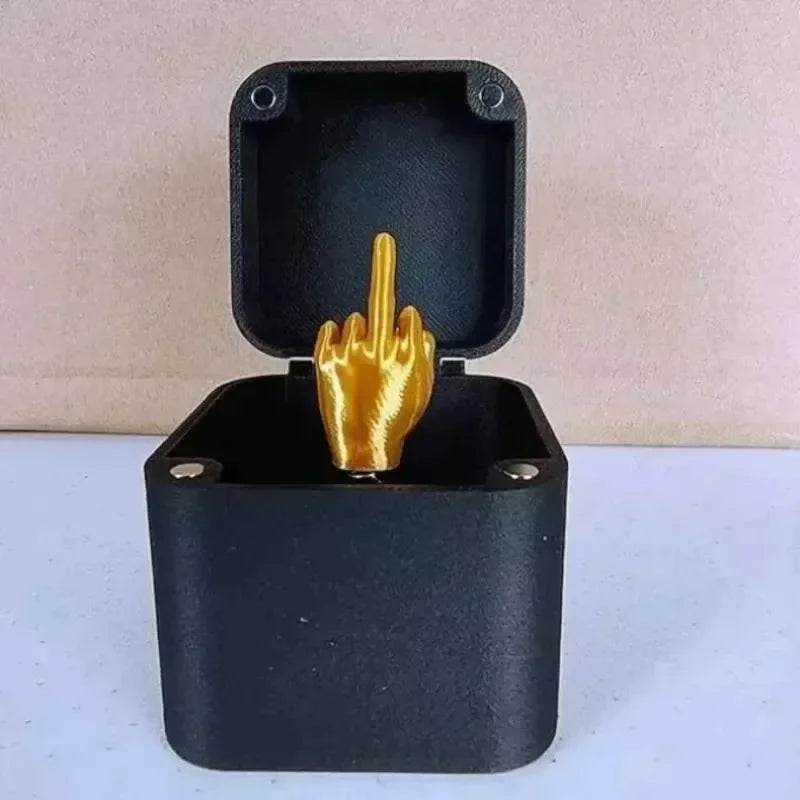 Pop-Up Middle Finger Gift Box | Creative Desk Prank Decor