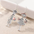 Vintage Cartoon Drop Earrings | Silver Plated Fashion Jewelry for Women