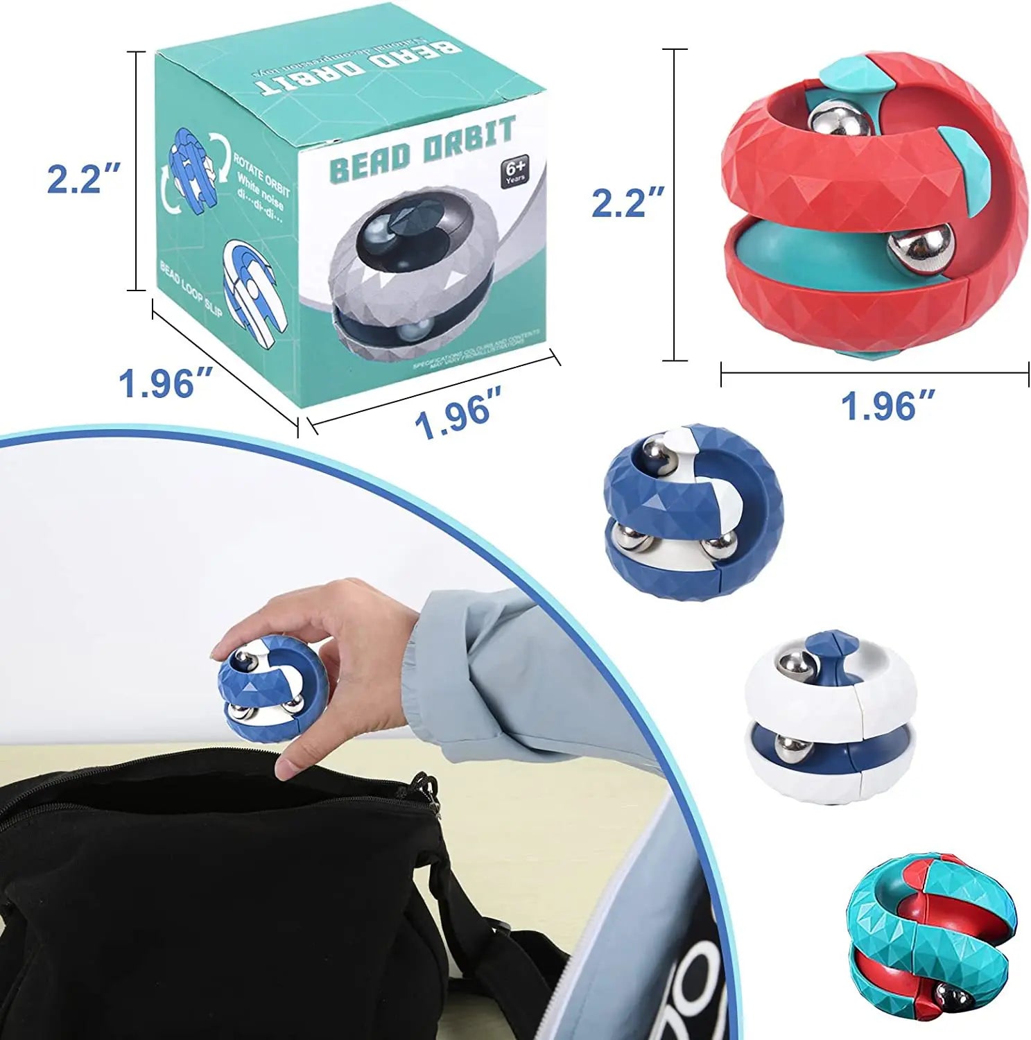 Fidget Orbit Ball | Creative Sensory Decompression Toy for Kids and Adults