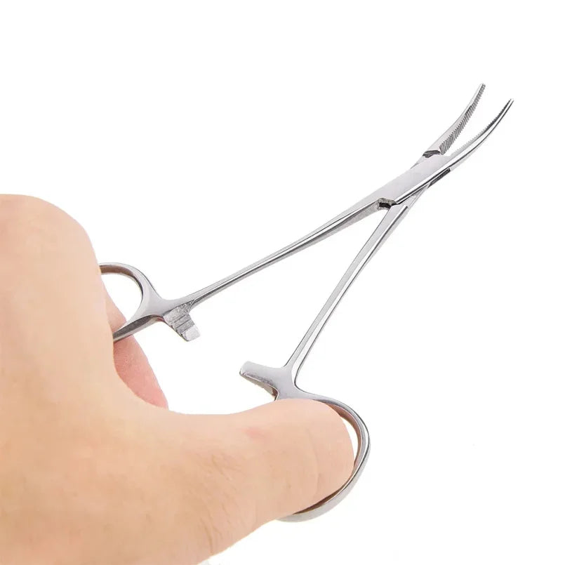 1pc Stainless Steel Hemostatic Forceps | Locking Clamps for Surgery, Fishing, and Crafting