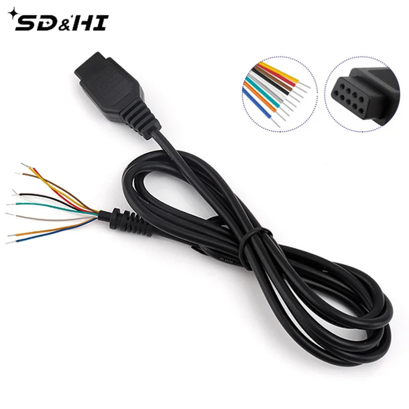9Pin Controller Extension Cable for Sega Mega Drive 2 | 1.5m Gamepad Cord