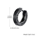 Totem Hoop Earrings for Men and Teens | Hypoallergenic Stainless Steel Huggies