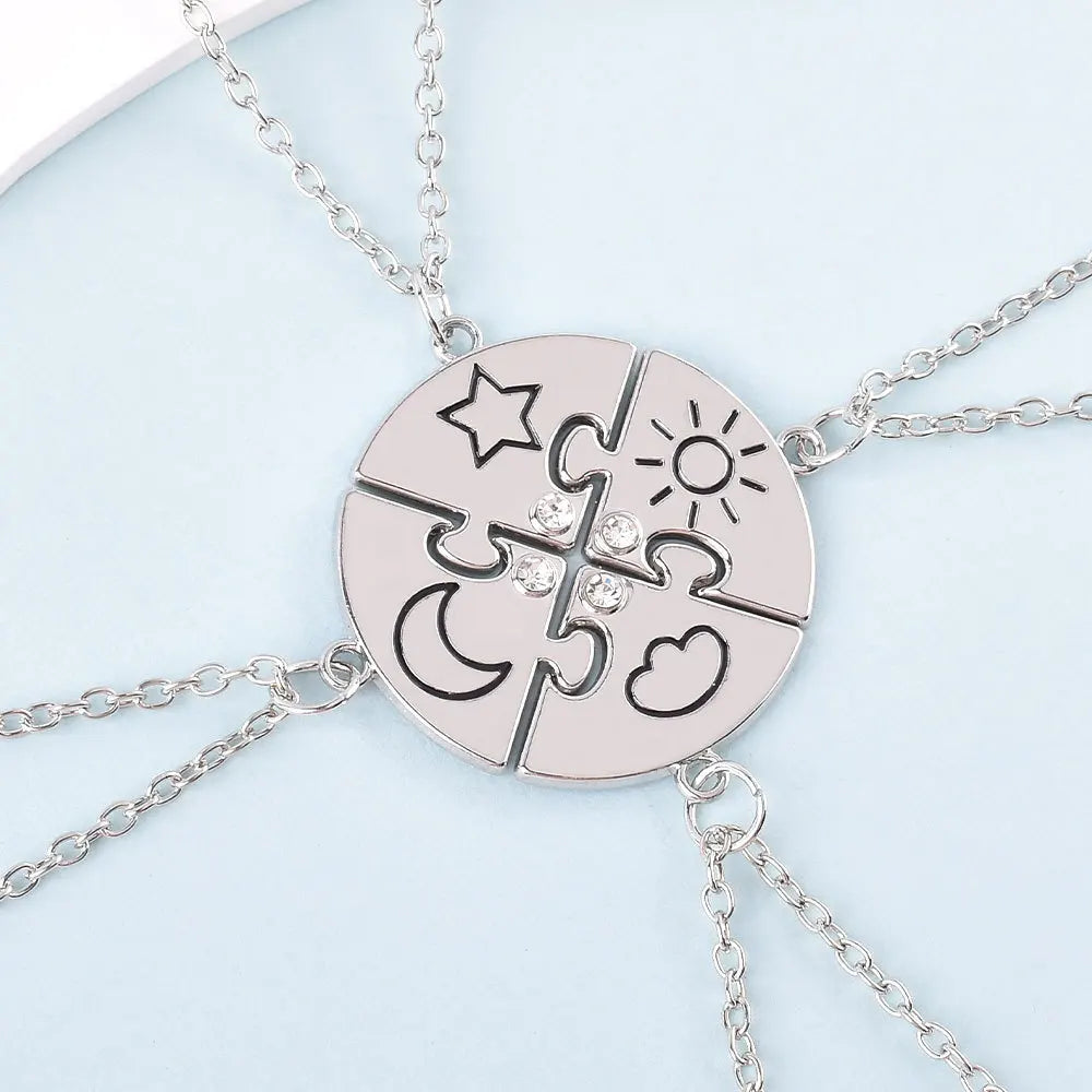 Heart-shaped Best Friend Necklace Set | BFF Friendship Jewelry for Girls