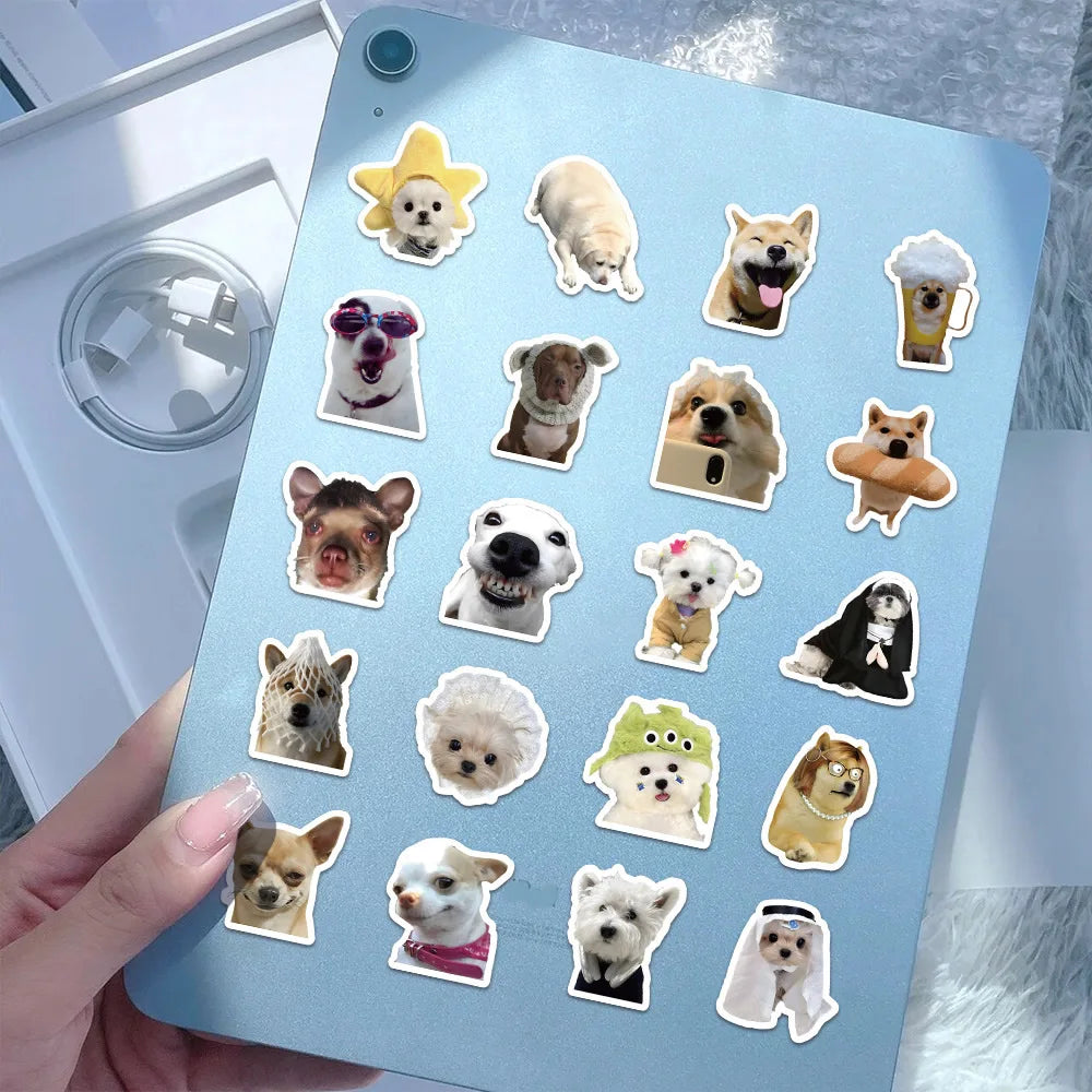 Funny Dogs Stickers | 30/60/180 Cute Decals for Laptop Guitar Bicycle and More