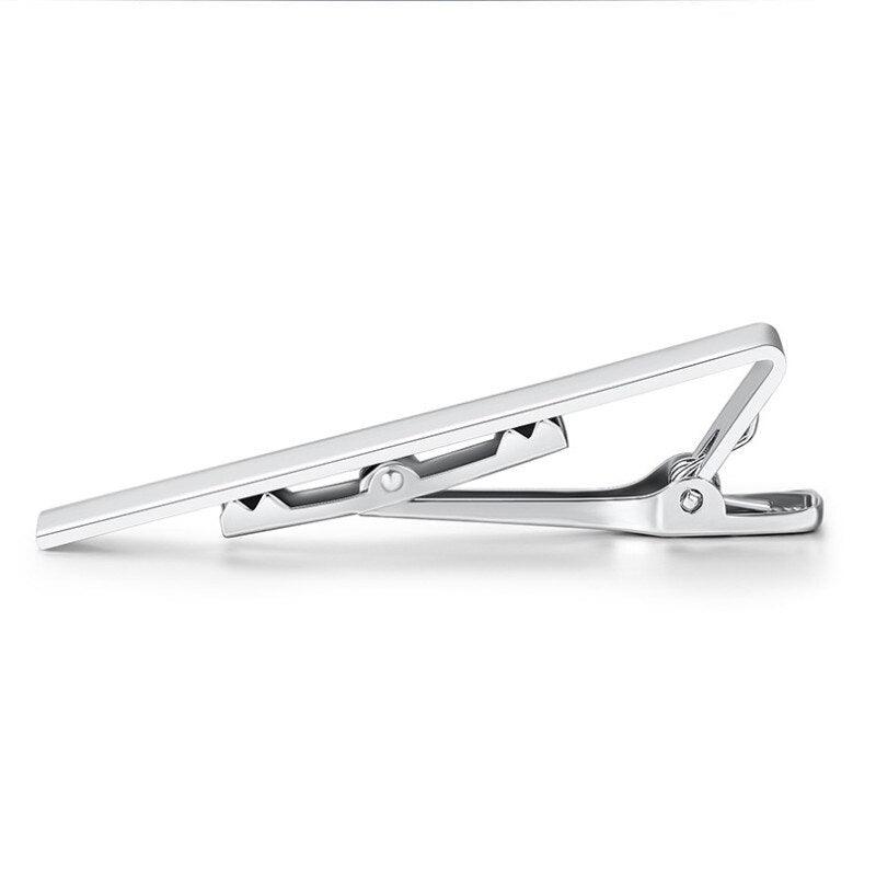 Simple Tie Clip Men Metal Copper Necktie Bar Clip Gold Silver Black 3 Bright Colors Best Gifts For Your Father Lover And Friends  Simple Classic Bar Clasp Practical Necktie Accessories Fashion Men Tie Clips Luxury Clothing Jewelry