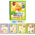 Magic Water Painting Book | Reusable Water Drawing Toy with Refillable Water Pen