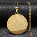Seal of Seven Archangels Medal Necklace | Stainless Steel Protection Jewelry
