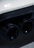 BMW M Power Universal Fit Carbon Fiber Dual Muffler Tips