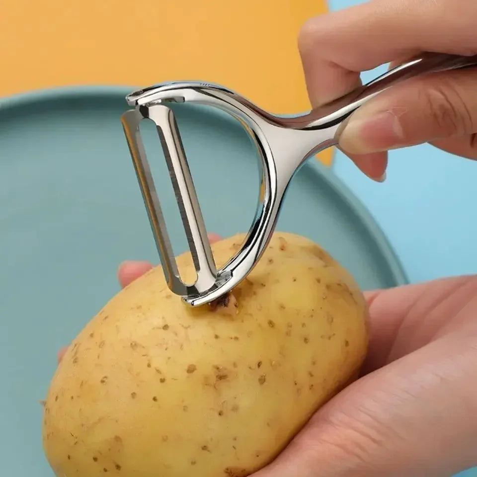Stainless Steel Vegetable Peeler | Multi-Function Kitchen Tool for Fruits and Vegetables
