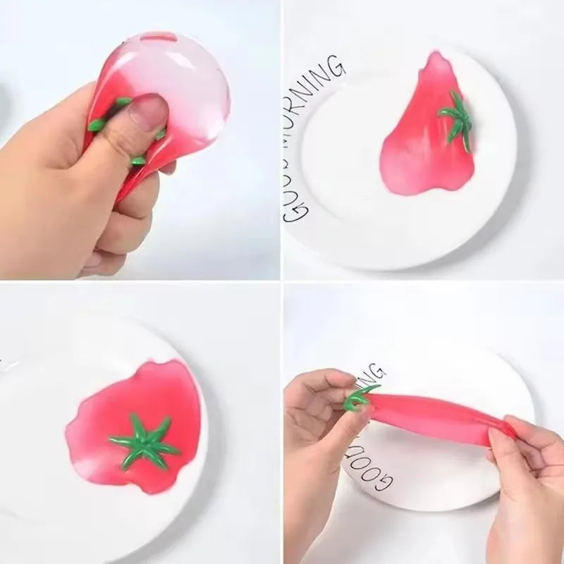 Taba Squishy Cool In Summer Tomatoes Water Balloon | Unbreakable Artificial Fruit Squeeze Toys for Beach Water Fights