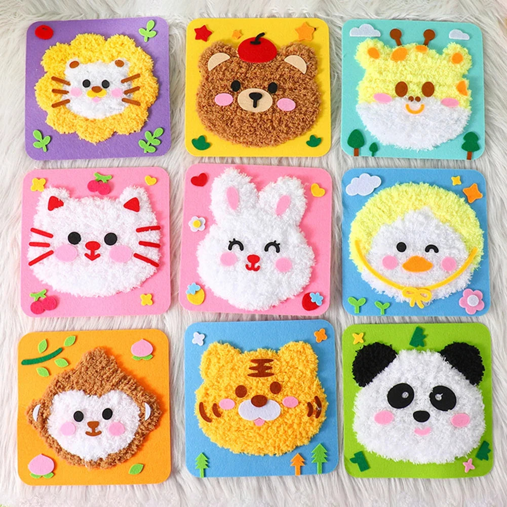Creative DIY Sewing Kit for Beginners | Cute Animal Embroidery Doll Set