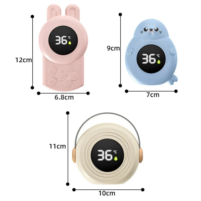 JUSTLANG Blue Seal Baby Bathtub Water Thermometer | Safe LED Temperature Sensor for Kids