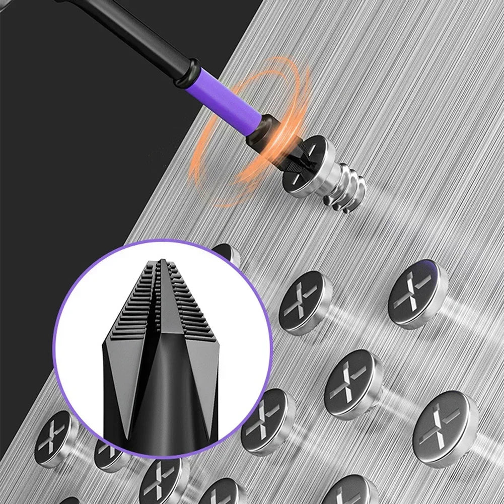 2Pcs Magnetic Batch Heads PH2 Cross Bits | Non-Slip for Screwdrivers and Hand Drills