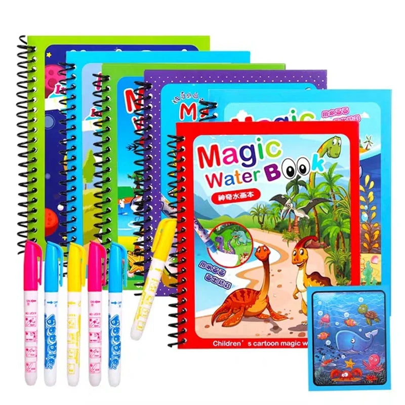 Water Drawing Book for Toddlers | Reusable Montessori Coloring Toy