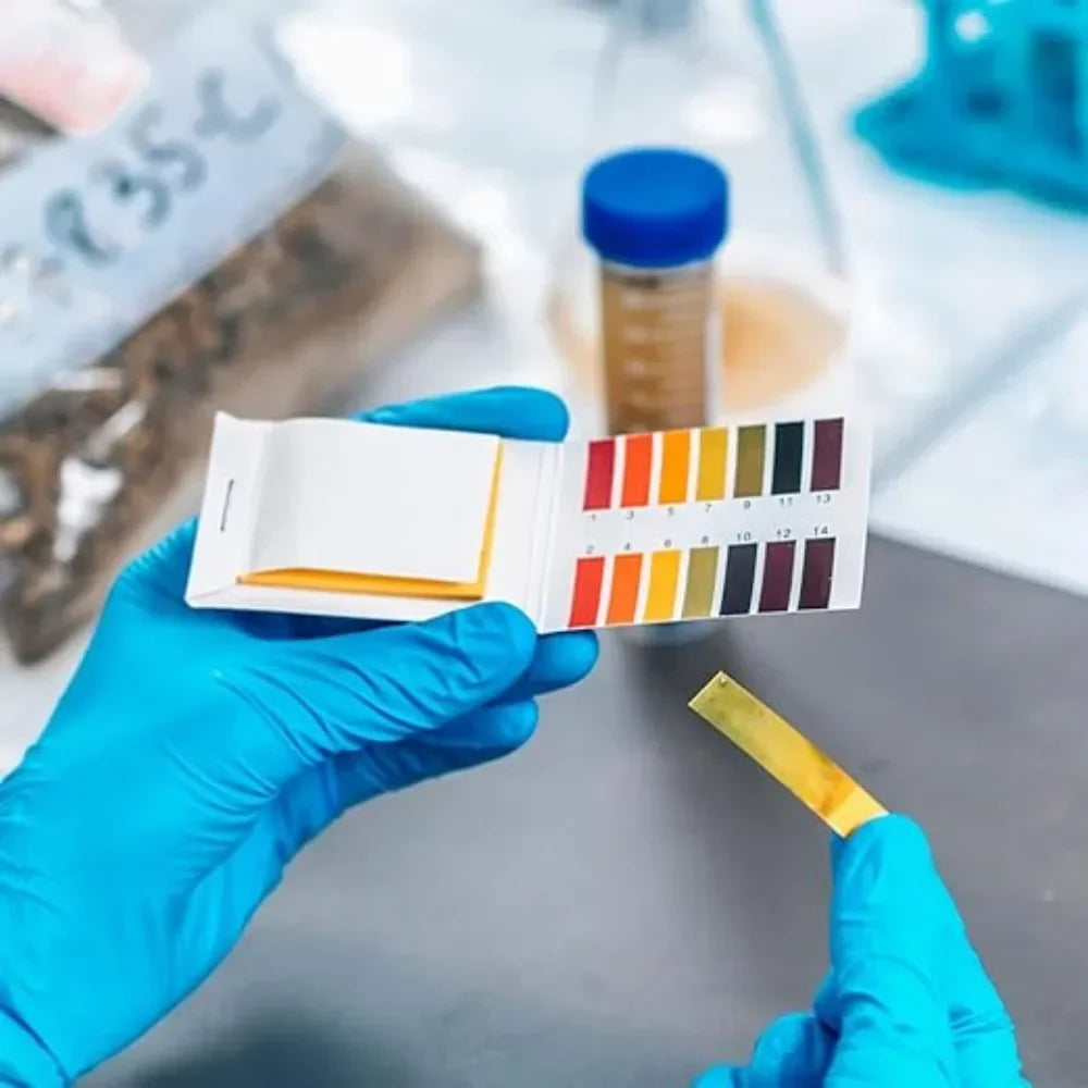 PH Test Paper 80 Strips Full Range 1-14 | Universal Indicator for Aquarium, Water, Saliva, and Cosmetic Testing