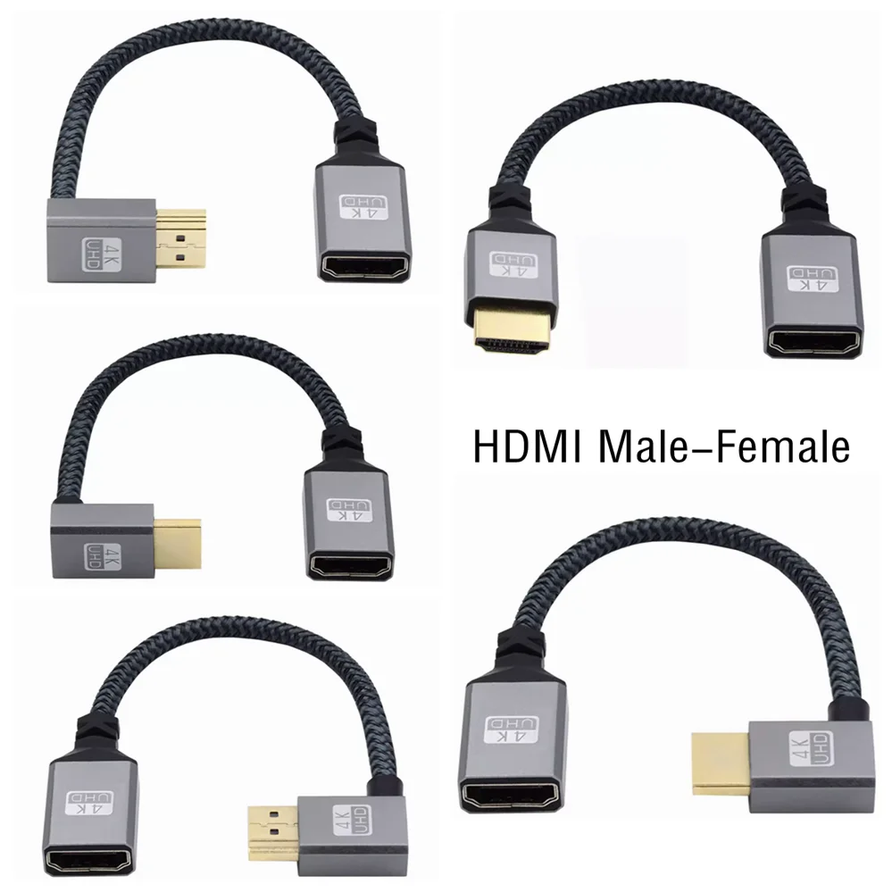 4K 60Hz HDMI-Compatible Extension Cable | Male to Female Adapter for Micro/Mini HDMI