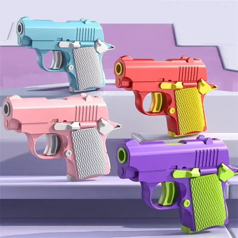 Mini 3D Gravity Printing 1911 Toy Gun | Stress Relief Fidget Toy for Kids and Adults
