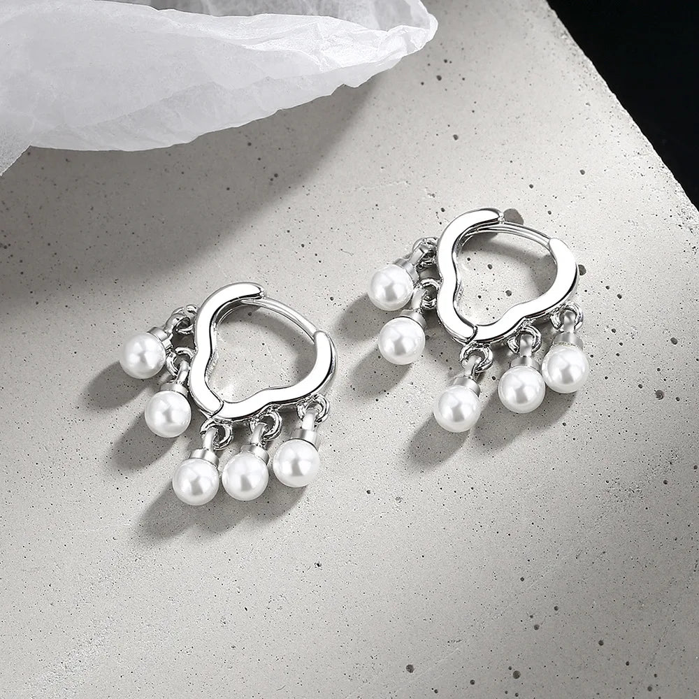 S925 Sterling Silver Cloud Pearl Earrings | Classic Stud Earrings for Women