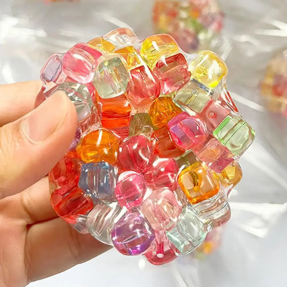 Creative Explosion Beads Squishy Balls | Slow Rebound Stress Relief Fidget Toy