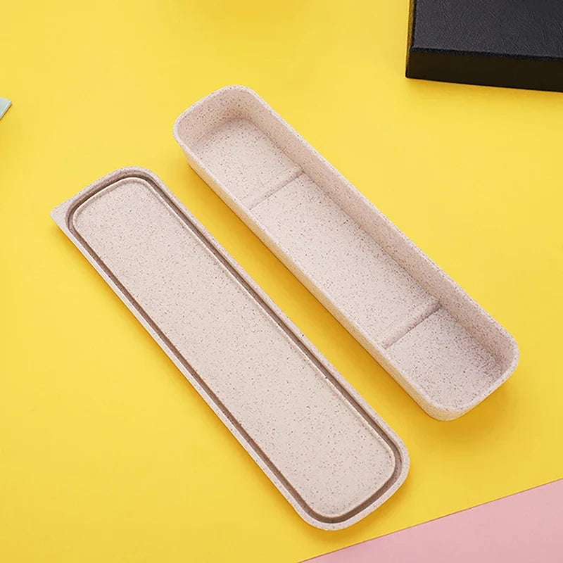Portable Tableware Storage Box | Multicolor Cutlery Case for Travel and Home