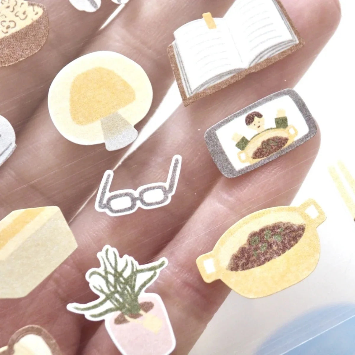 Korean Import Suatelier Lazy Sunday Stickers | Cute Scrapbooking and DIY Journal Decor
