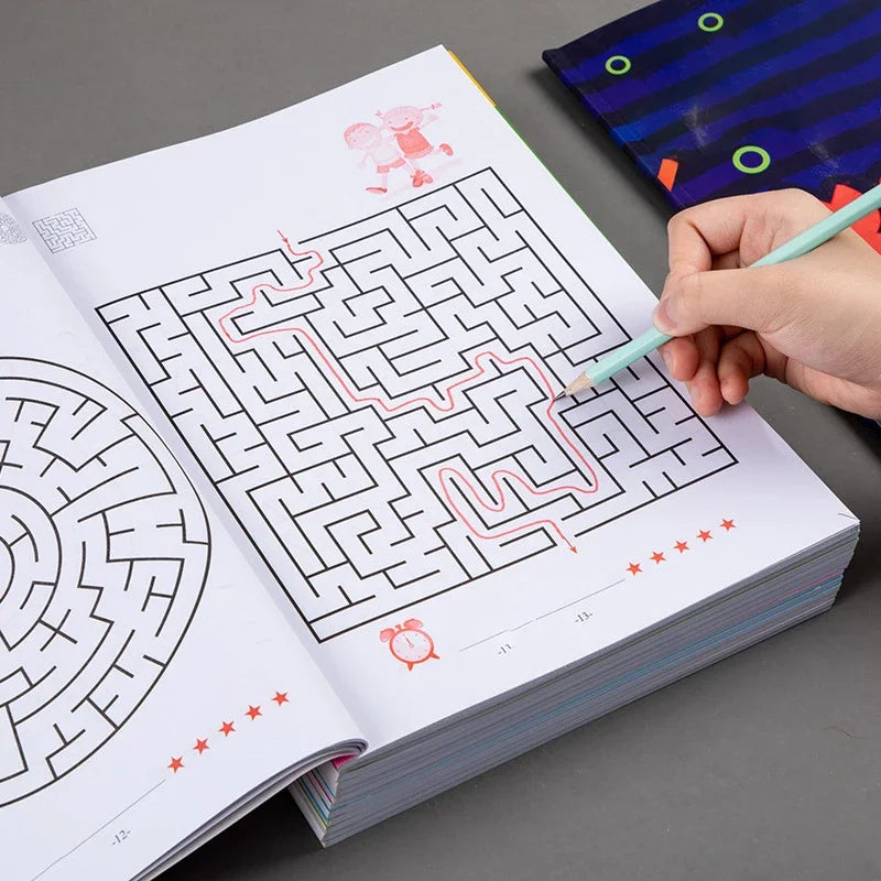 Kid's Maze Game Book | Student Concentration Training and Educational Learning Toy