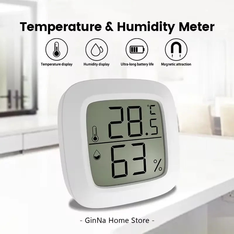 LCD Digital Thermometer Hygrometer | Indoor Room Temperature Humidity Monitor