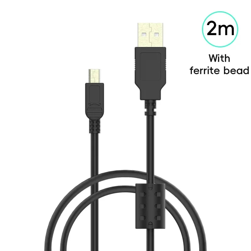 Data Frog USB A to Mini-B 5Pin Cable 1m/2m/3m | Charging & Data Sync for PSP, NDSi, PS3 & Wii U Pro