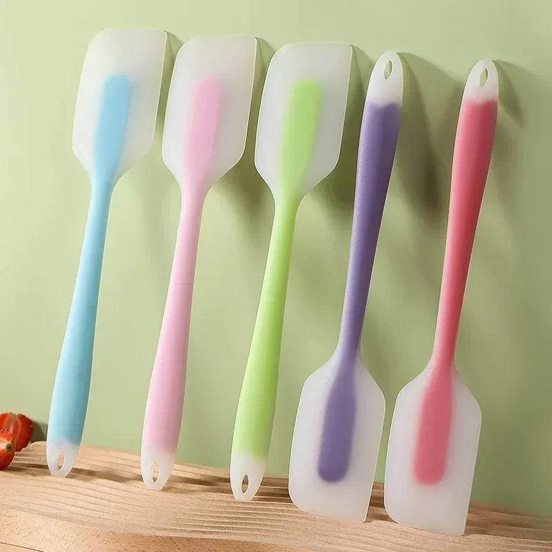 Silicone Spatula Set Heat Resistant Baking Scraper | Translucent Kitchen Utensils