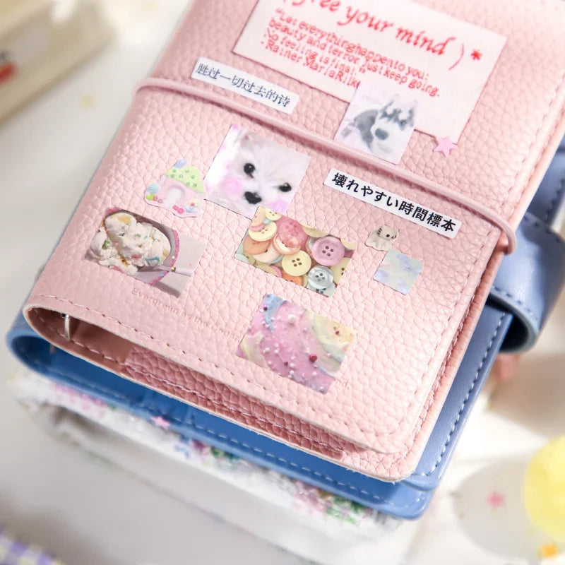 30 Sheets Vintage Retro Memo Sticker Book | Dual Texture Die-Cut Stickers for DIY Crafts