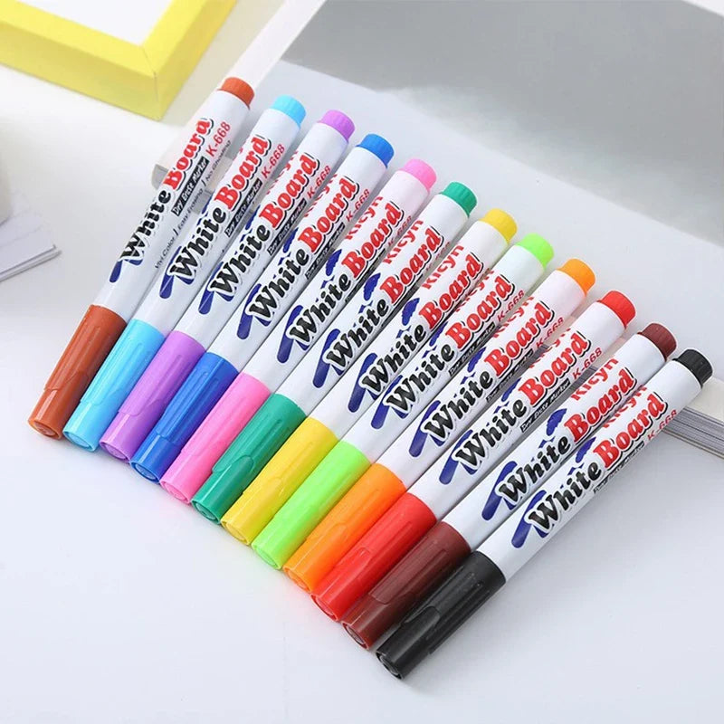 12Pcs Magical Water Painting Pens | Floating Ink Doodle Markers for Montessori Art